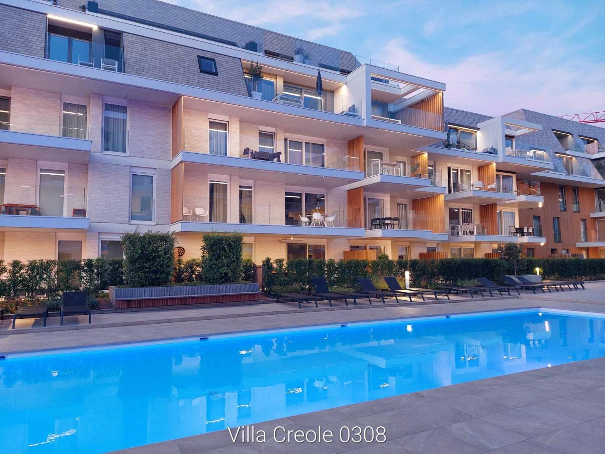 Villa Creole 0308 Luxe Appartement Met Verwarmd Zwembad Nieuwpoort Jachthaven 외부 사진