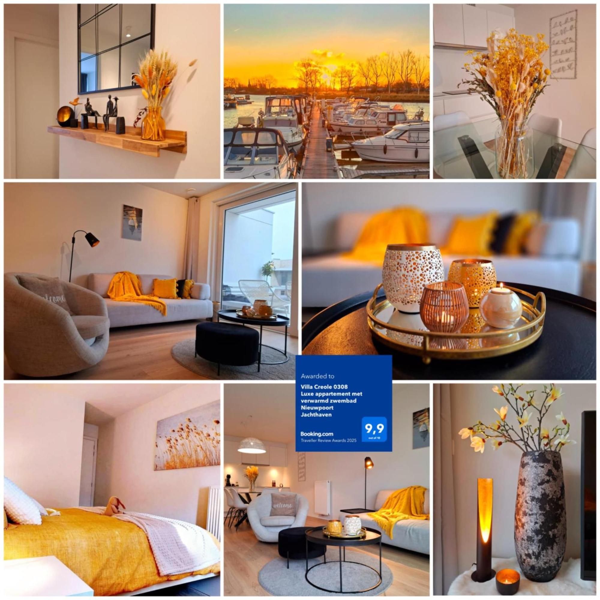 Villa Creole 0308 Luxe Appartement Met Verwarmd Zwembad Nieuwpoort Jachthaven 외부 사진