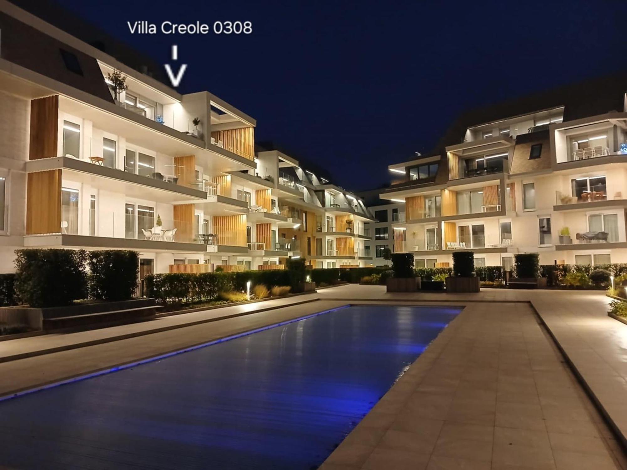 Villa Creole 0308 Luxe Appartement Met Verwarmd Zwembad Nieuwpoort Jachthaven 외부 사진